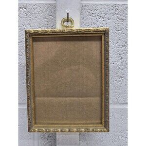 Small Florentine Wooden Wall Frame Gold Gilt Vintage